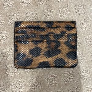 Leopard Print Card Holder